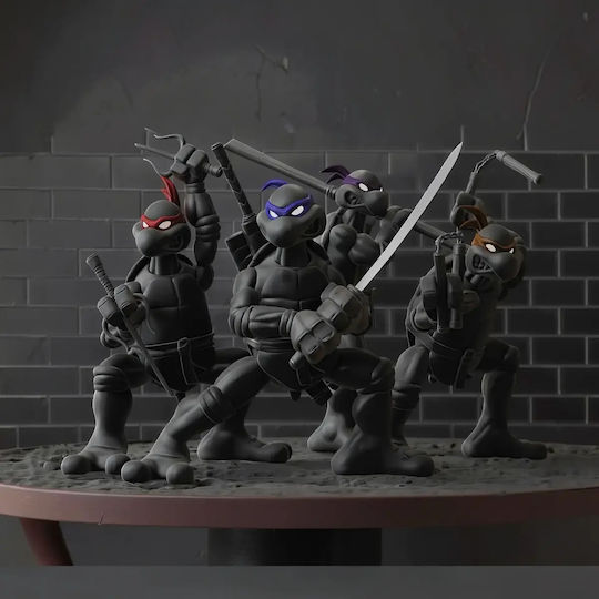 Небоядисана 3D Фигура Classic 1984 Костенурките Нинджа (Teenage Mutant Ninja Turtles) 3D Печатна Фигурка Боядисване DIY Подарък Цветове 20 См 1:8