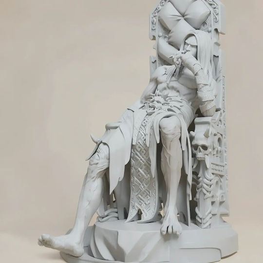 Unpainted 3D Figure Old Gabriel Dracula From Castlevania Miniature Painting Diy Gift Colors 15.2 Cm 1:12