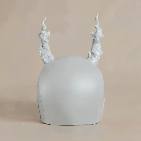 Unpainted 3D Figure Cosplay Daredevil Marvel Rivals Helmet Painting DIY Gift Colors 15.2 Cm 1:12