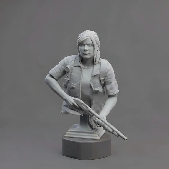 Небоядисана 3D Фигура Ellie Gun Последният От Нас Бюст 3D Боядисване Направи Си Сам Подарък Цветове 20 См 1:8