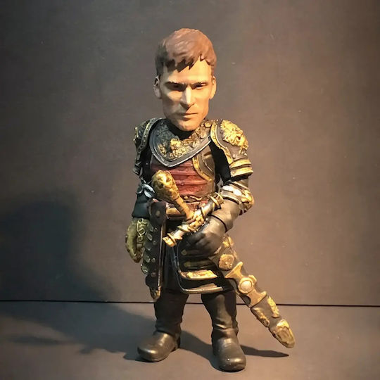 Unpainted 3D Figure Game Thrones Jaime Lannister Chibi 3D Printing Figurine Painting DIY Gift Colors 30 Cm 1:6
