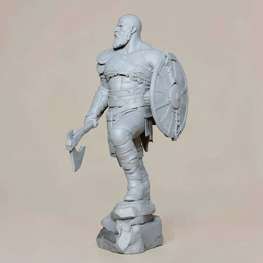Άβαφη 3d Фигура Кратос Стоящ V4 3d Печатна Фигура Бог Война Боядисване Направи Си Сам Подарък Цветове 15,2 См 1:12