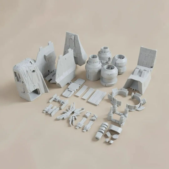 Άβαφη 3d Figur Mandalorianer Razor Crest Basic Βάψιμο Diy Δώρο Χρώματα 15,2 Cm 1:12