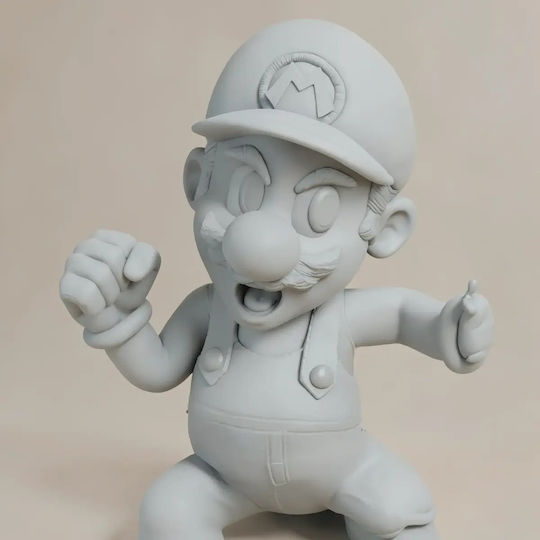 Небоядисана 3D Фигура Fire Super Mario 3D Боядисване DIY Подарък Цветове 30 см 1:6