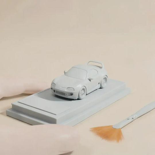 iLovePrints Sammelbare Figuren Abgeflammte 3D Figur Modell Kit Car Toyota Supra Mk4 Bemalt Diy Geschenk Farben 30 Cm 1:6