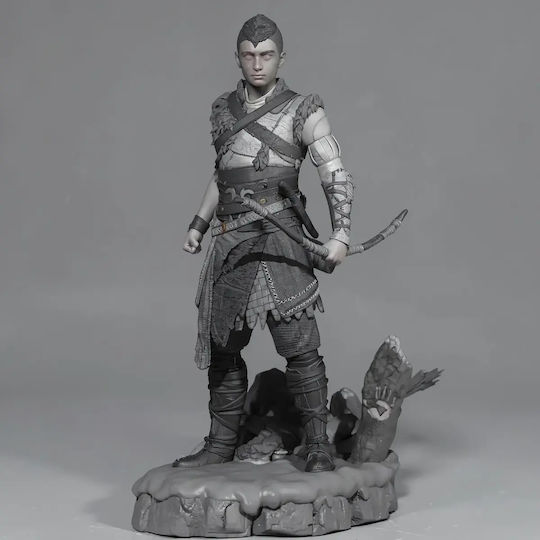 Небоядисана 3D Фигура Atreus Богът На Войната Ragnarok 3D Боядисване DIY Подарък Цветове 30 См 1:6