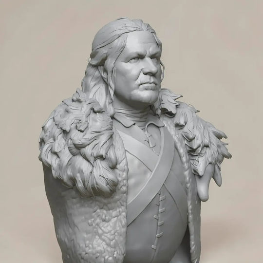 Небоядисана 3D Фигура Sean Bean Ned Stark Игра на Тронове Бюст 3D Модел Боядисване DIY Подарък Цветове 20 См 1:8