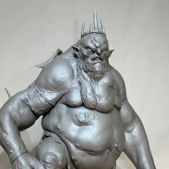 Άβαφη 3d Φιγούρα Goblin King From Hobbit Βάψιμο Diy Δώρο Χρώματα 20 Cm 1:8