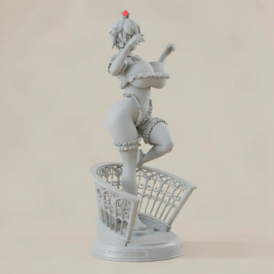 Unpainted 3D Figure Princess Boosette Thicc Version 3D Printing Model Super Mario Painting DIY Gift Colors 30 Cm 1:6