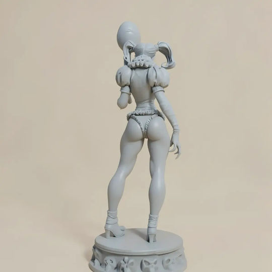 Unpainted 3D Figure Pennywise Girl Painting DIY Gift Colors 15.2 Cm 1:12