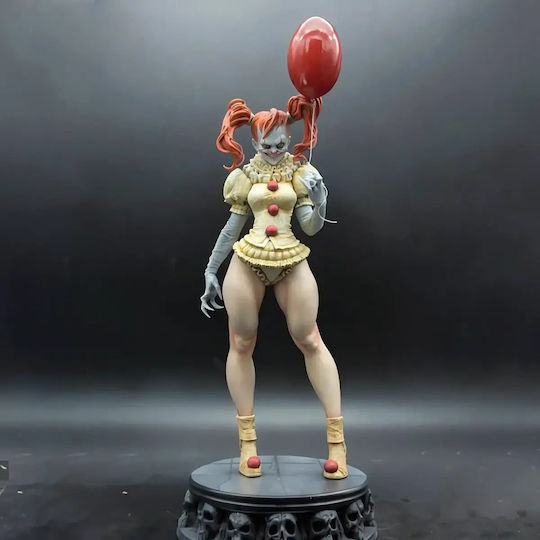 Unpainted 3D Figure Pennywise Girl Painting DIY Gift Colors 15.2 Cm 1:12