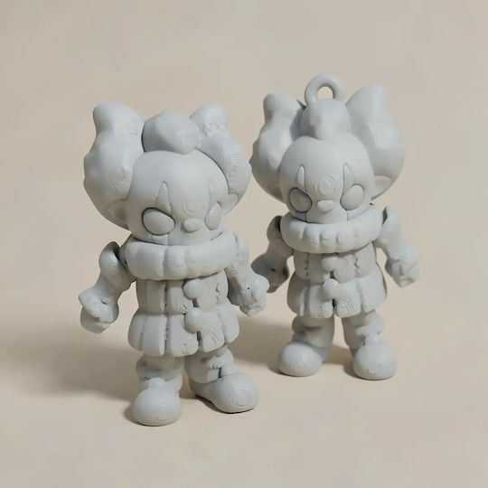 Unpainted 3D Figure Super Basic Pennywise Flexi Painting DIY Gift Colors 15.2 Cm 1:12