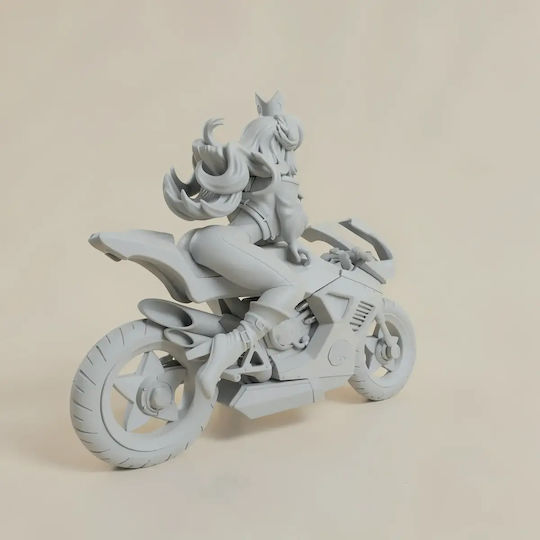 Unpainted 3D Figure Princess Peach On Motor Super Mario 3D Printing Figurine Painting Diy Gift Colors 15.2 Cm 1:12