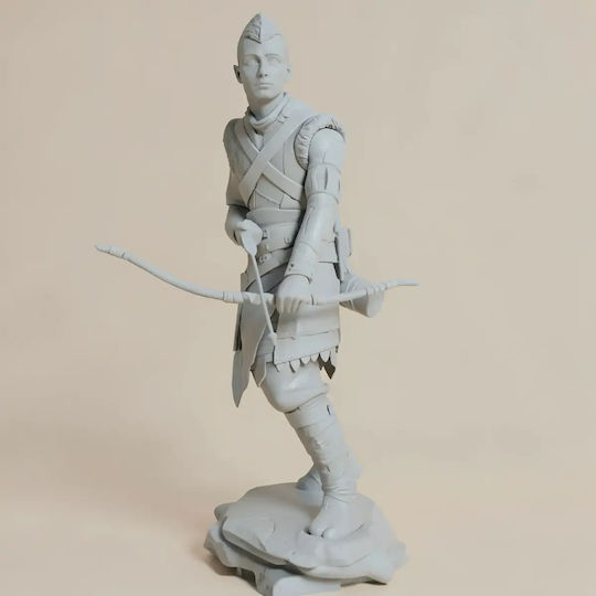 Небоядисана 3D Фигура Atreus Богът На Войната Боядисване DIY Подарък Цветове 20 См 1:8