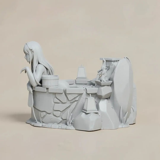 Άβαφη 3d Φιγούρα Yoruichi Bleach Bathing Sculptures 3d Printing Βάψιμο Diy Δώρο Χρώματα 30 Cm 1:6