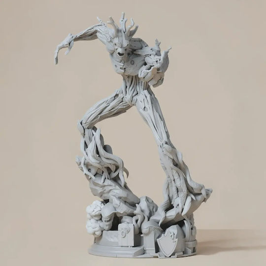 Unpainted 3D Figure Groot Comic Version Digital Painting DIY Gift Colors 20 Cm 1:8