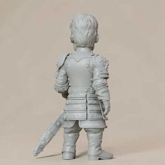 Unpainted 3D Figure Game Thrones Jaime Lannister Chibi 3D Printing Figurine Painting DIY Gift Colors 20 Cm 1:8