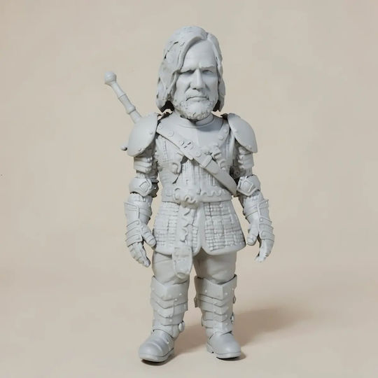 Unpainted 3D Figure Game Thrones Hound Chibi 3D Printing Figurine Painting DIY Gift Colors 20 Cm 1:8