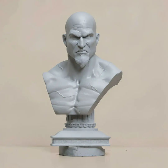 Figurină 3D Nevopsită Kratos God War Bust Model 3D Sculptură Vopsire Diy Cadou Culori 30 Cm 1:6