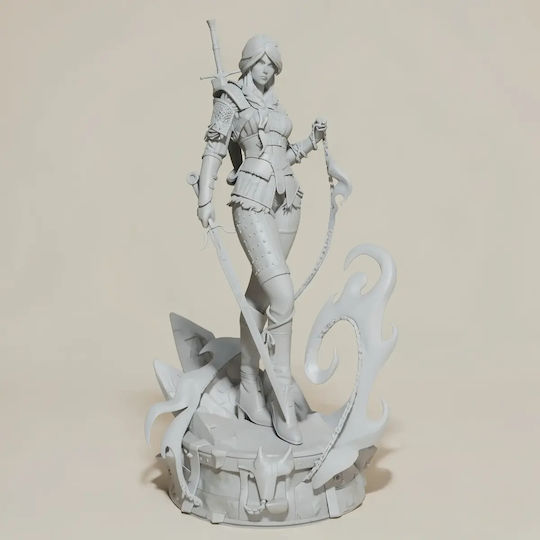 Unbemalte 3d Figur Ciri Stylized Der Hexer 4 3d Bemalung Diy Geschenk Farben 30 Cm 1:6