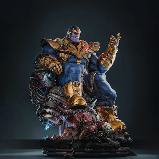 Unpainted 3D Figure Thanos Conqueror On Throne Digital Painting DIY Gift Colors 15.2 Cm 1:12