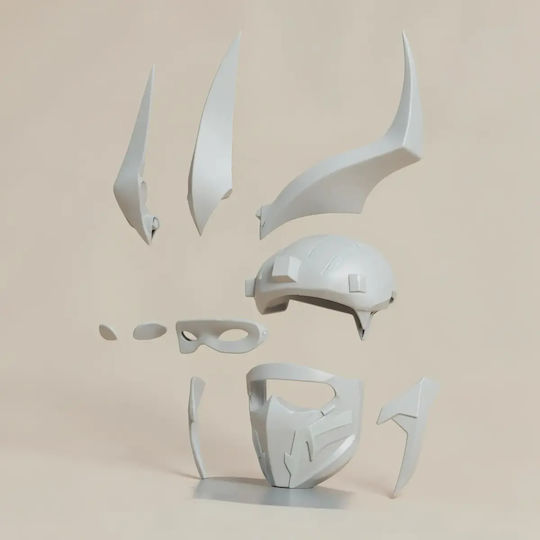 Небоядисана 3D Фигура Cosplay Super Shredder Fortnite Каска Боядисване Направи Си Сам Подарък Цветове 30 См 1:6