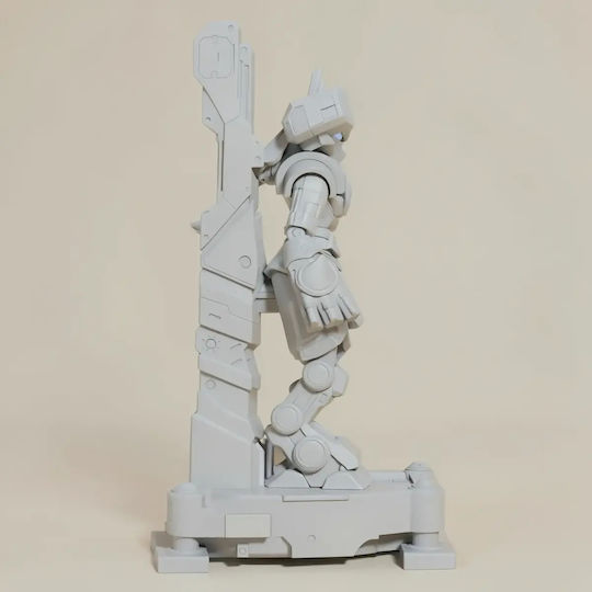 Небоядисана 3D Фигура Mecha Lucario Pokemon Боядисване DIY Подарък Цветове 15,2 См 1:12
