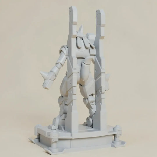 Небоядисана 3D Фигура Mecha Lucario Pokemon Боядисване DIY Подарък Цветове 15,2 См 1:12