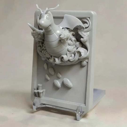 Unpainted 3D Pokemon Figure 3D Card Collection Dragonite Painting DIY Gift Colors 15.2 Cm 1:12