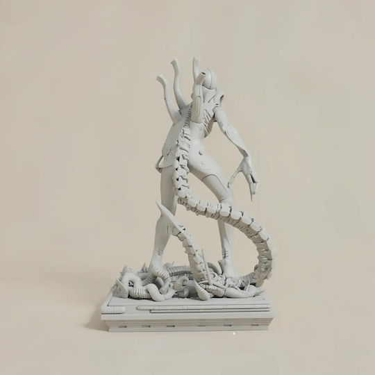 Небоядисана 3D Фигура Alien Warrior 3D Печатна Фигурка Alien Movie Боядисване DIY Подарък Цветове 30 см 1:6