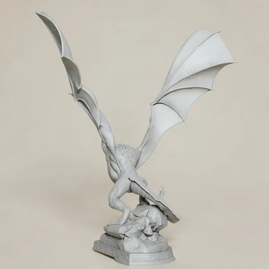 Άβαφη 3d Φιγούρα Drogon Game Thrones 3d Βάψιμο Diy Δώρο Χρώματα 15,2 Cm 1:12