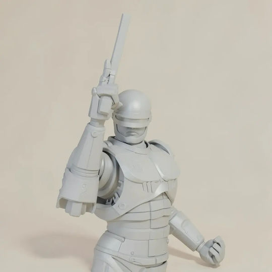 Unpainted 3D Figure Robocop Stand 1 10 Painting DIY Gift Colors 20 Cm 1:8