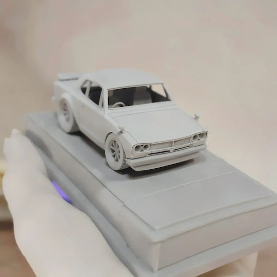Abgebe 3d Figur Modellbausatz Car Nissan Skyline 2000 Gtr Bemalung Diy Geschenk Farben 15,2 Cm 1:12