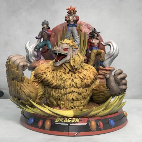 Unpainted 3D Figure Gogeta Goku Vegeta From Dragon Ball Painting Diy Gift Colors 20 Cm 1:8