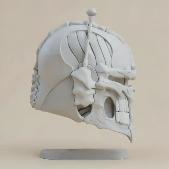 Sammlbare Figur Cosplay Schädel Mandalorianer Helm Tragbar Bemalt Diy Geschenk Farben 15,2 Cm 1:12