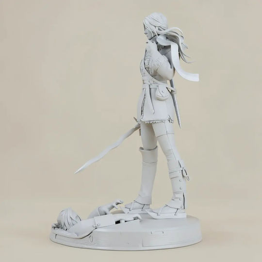 Unbemalte 3D Figur Ciri Witcher Winter Bemalung Diy Geschenk Farben 15,2 Cm 1:12