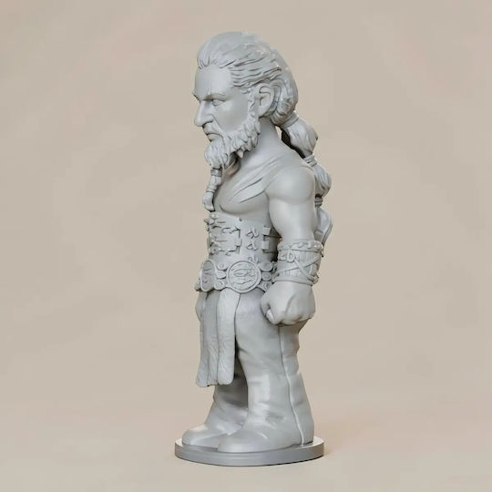 Unpainted 3D Figure Game Thrones Khal Drogo Chibi 3D Printing Figurine Painting DIY Gift Colors 30 Cm 1:6