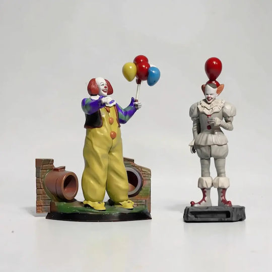 Unpainted 3D Figure Pennywise 80s Digital Painting DIY Gift Colors 20 Cm 1:8