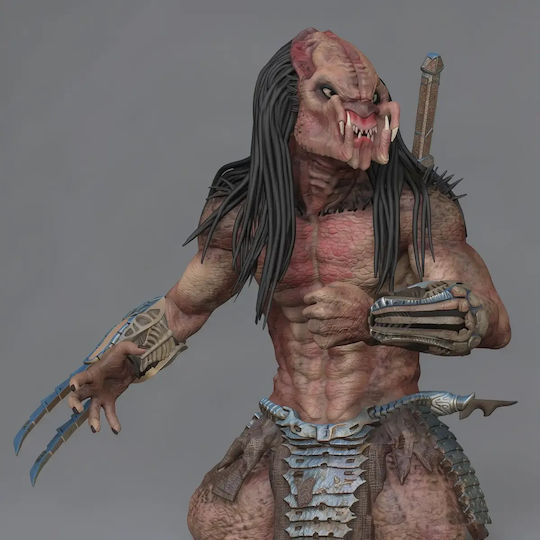 Unbemalte 3d Figur Predator From Prey 2022 Bemalung Diy Geschenk Farben 30 Cm 1:6