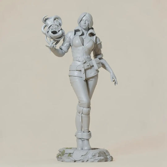 Unbemalte 3d Figur Triss Merigold Stehend Aus Der Hexer Bemalen Diy Geschenk Farben 30 Cm 1:6