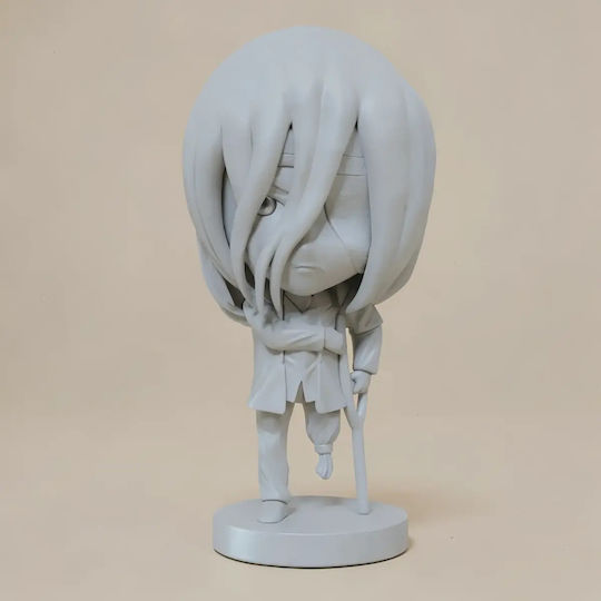 Unpainted 3D Figure Eren Kruger Nendoroid From Attack on Titan Painting DIY Gift Colors 20 cm 1:8