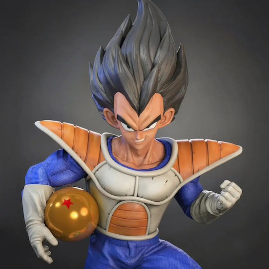 Небоядисана 3D Фигура Vegeta Armor 3D Печат Модел Dragonball Боядисване DIY Подарък Цветове 20 см 1:8