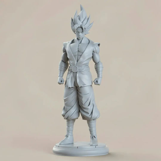Unpainted 3D Figure Goku Standing From Dragon Ball Painting Diy Gift Colors 20 Cm 1:8