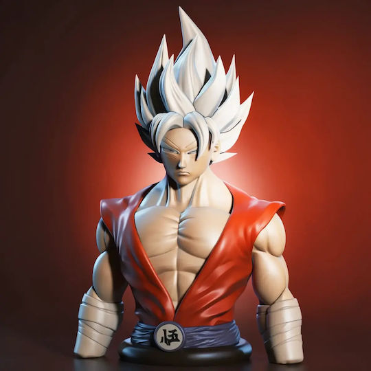 Unpainted 3D Figure Goku Standing From Dragon Ball Painting Diy Gift Colors 20 Cm 1:8