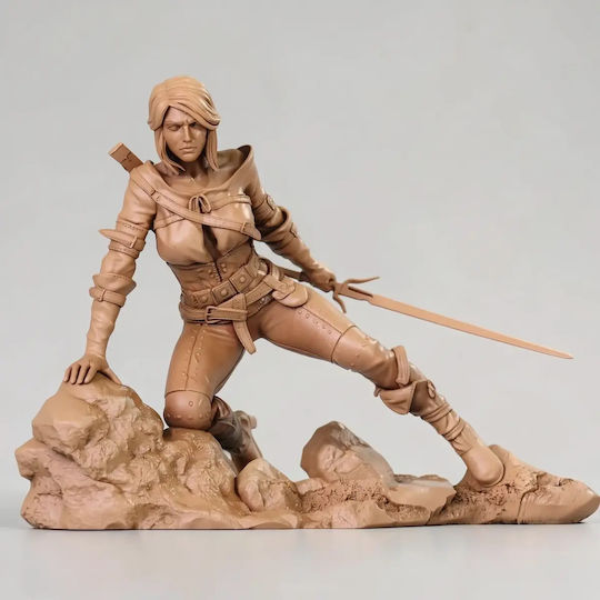 Unbemalte 3D Figur Ciri Witcher 3 Bemalung Diy Geschenk Farben 20 Cm 1:8