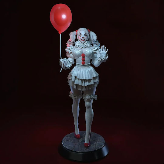 Unpainted 3D Figure It Girl Pennywise V2 3D Model Painting DIY Gift Colors 30 Cm 1:6