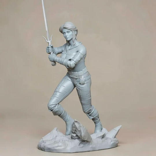 Unbemalte 3D Figur Ciri V2 Aus Witcher Bemalung Diy Geschenk Farben 30 Cm 1:6