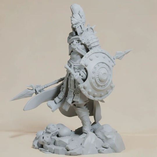 Небоядисана 3D Фигура Ares Богът На Войната Fanart Готова За Боядисване DIY Подарък Цветове 15,2 См 1:12