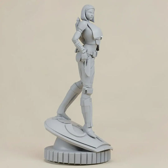 Unbemalte 3d Figur Bo Katan Mandalorian 1 10 Bemalung Diy Geschenk Farben 15,2 Cm 1:12