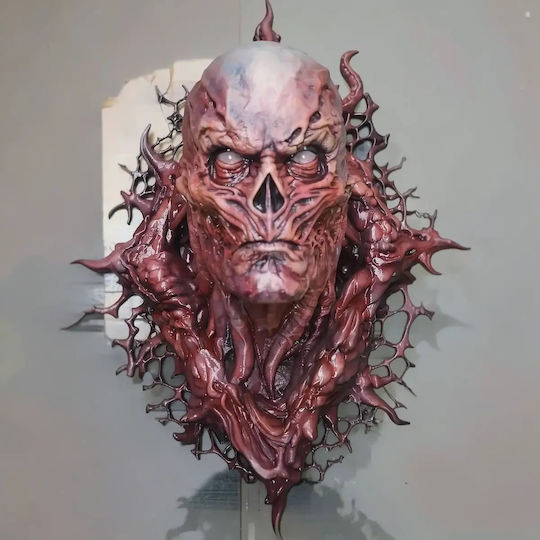 Unbemalte 3d Figur Vecna Fremde Dinge Wand Bust 3d Druckmodelle Bemalen Diy Geschenk Farben 30 Cm 1:6
